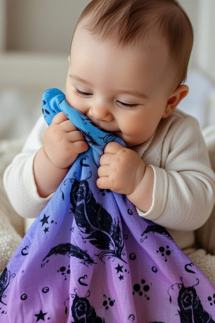 Musselin Schnuffeltuch Vicky Federn