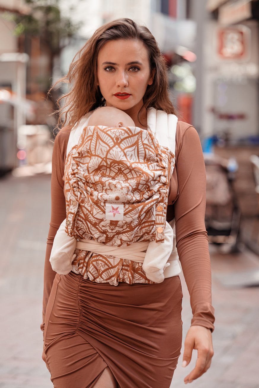 Babytrage Onbu Lilenia Latte Macchiato - KOKADI