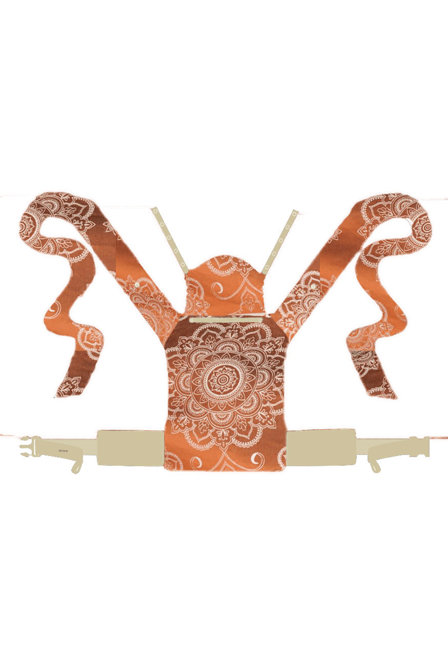 Babytrage WrapStar Mandala Latte Macchiato x Bamboo reverse - KOKADI