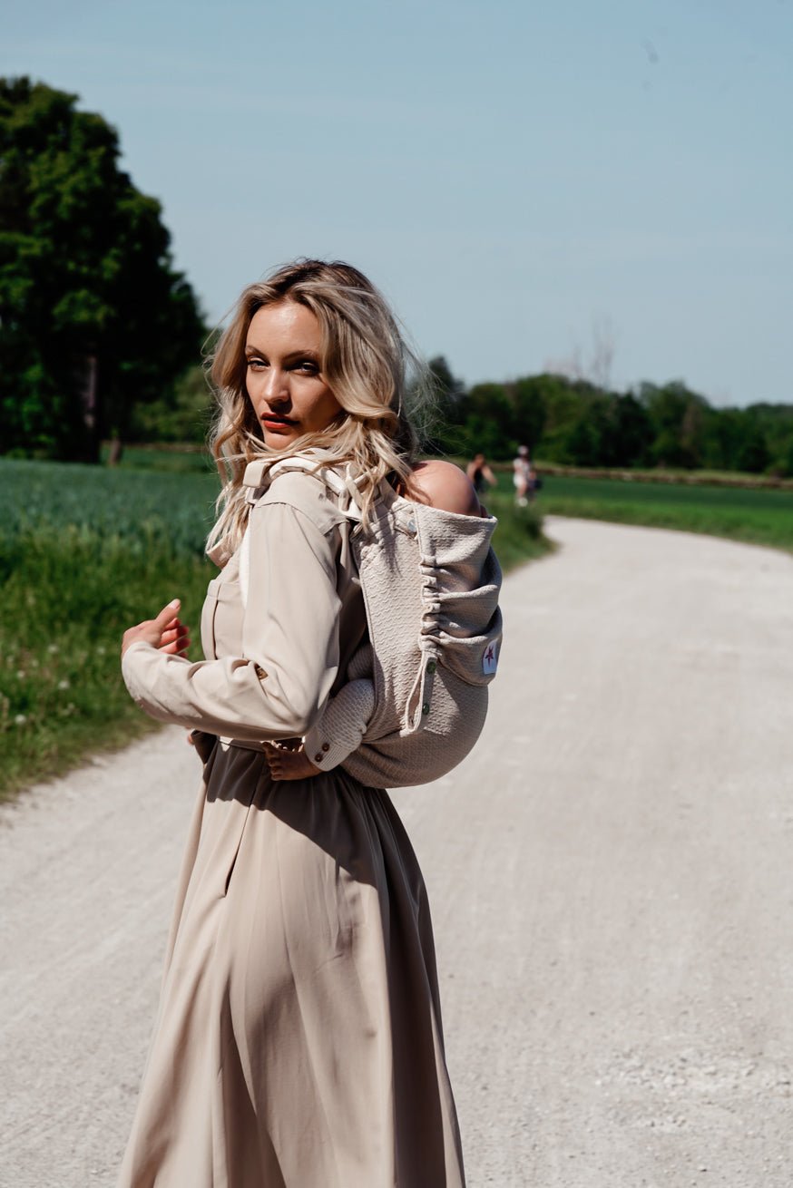 Babytrage Onbu Heart2Heart Cream - KOKADI