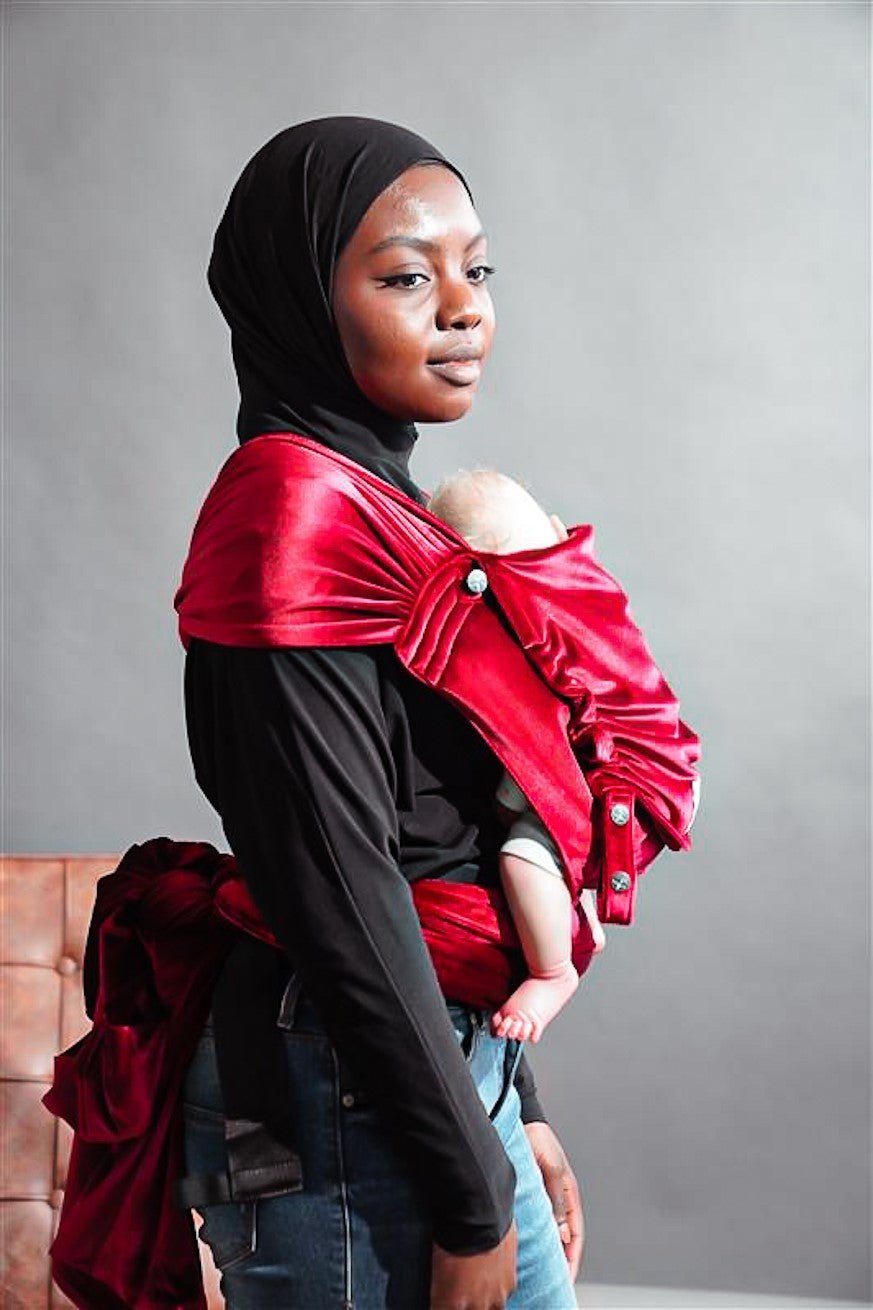 Babytrage WrapStar Samtweich Rubin - KOKADI